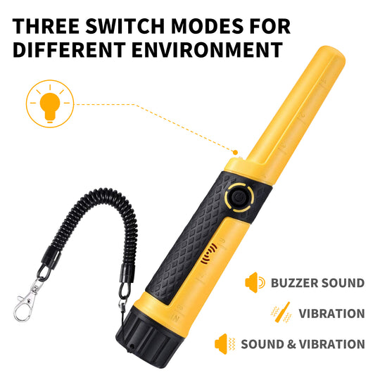 SAKOBS Metal Detector Pinpointer -5" Depth, Waterproof, 360° Detection, 3 Modes - GC2006